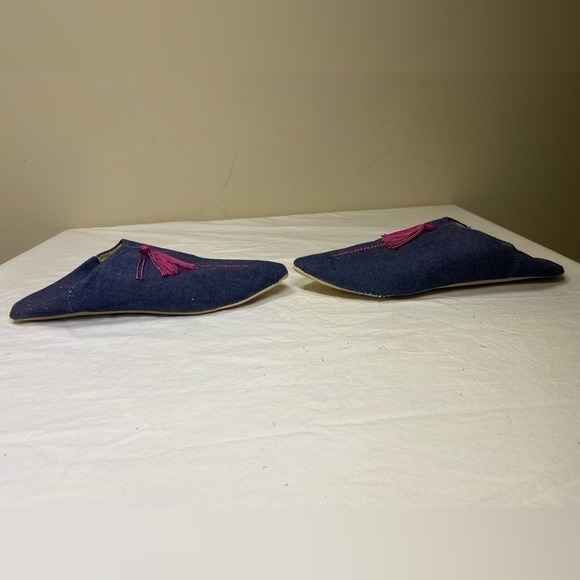 🌷🌷3/$15 Verve Culture Denim Moroccan Style Slides🌷🌷 - Picture 3 of 6